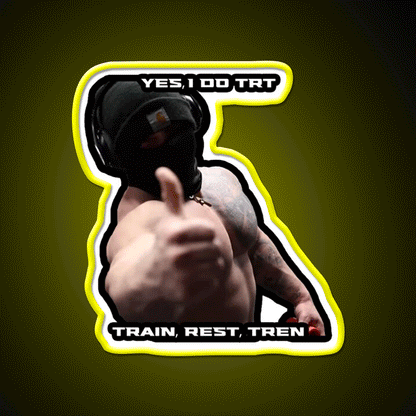 Tren Twins Trt Gym Fitness Led Neon Sign Rgb Color