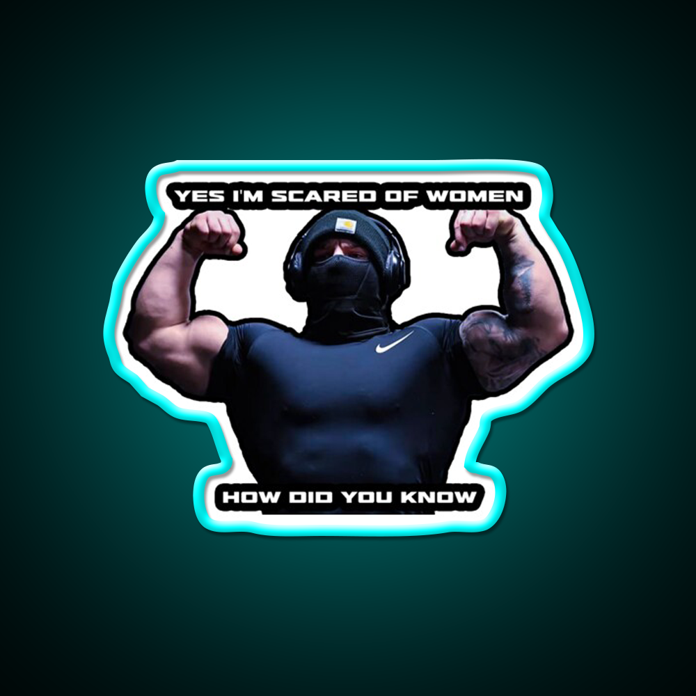 Tren Twins Woman Gym Fitness Led Neon Sign Rgb Color