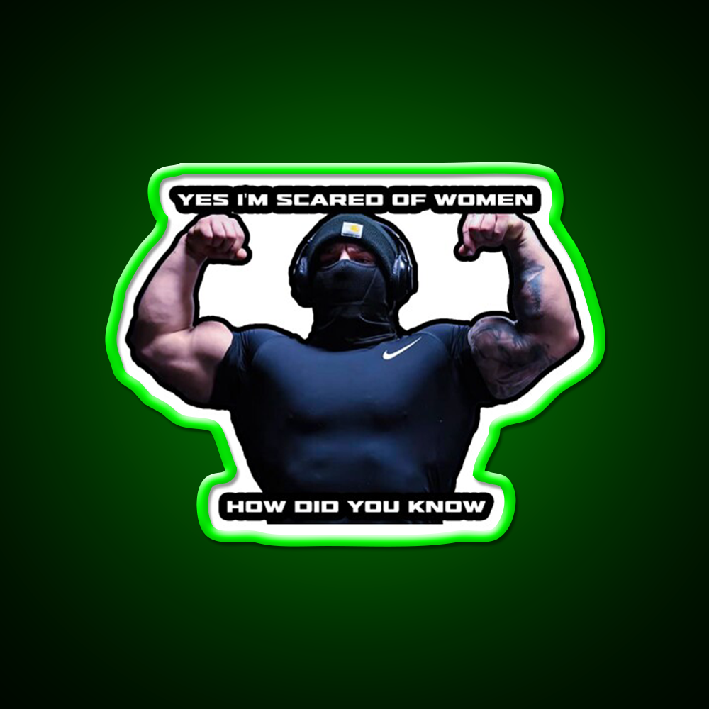 Tren Twins Woman Gym Fitness Led Neon Sign Rgb Color