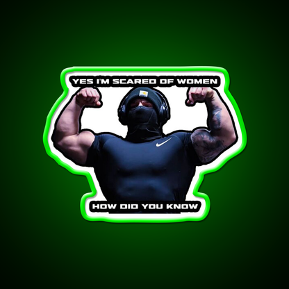 Tren Twins Woman Gym Fitness Led Neon Sign Rgb Color