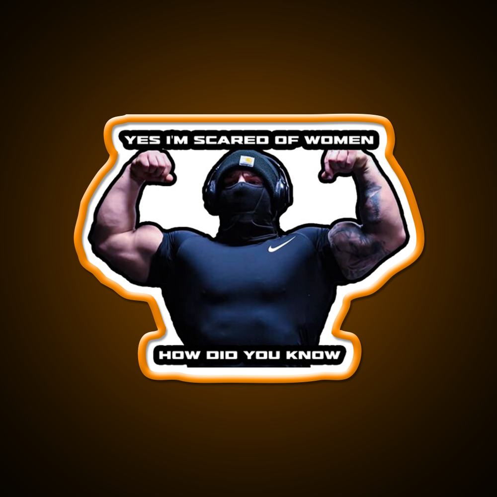 Tren Twins Woman Gym Fitness Led Neon Sign Rgb Color