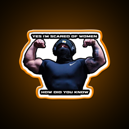 Tren Twins Woman Gym Fitness Led Neon Sign Rgb Color