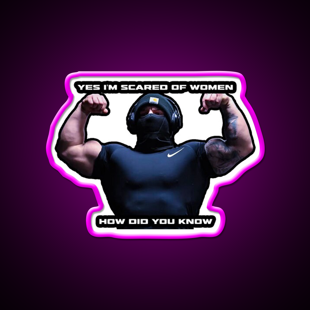 Tren Twins Woman Gym Fitness Led Neon Sign Rgb Color