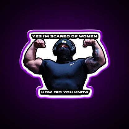 Tren Twins Woman Gym Fitness Led Neon Sign Rgb Color