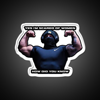 Tren Twins Woman Gym Fitness Led Neon Sign Rgb Color