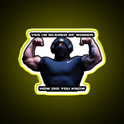 Tren Twins Woman Gym Fitness Led Neon Sign Rgb Color