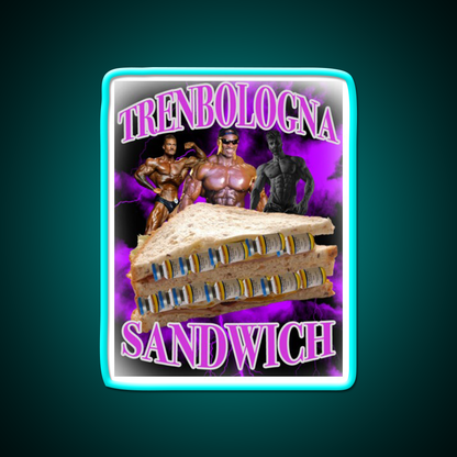 Trenbologna Sandwich Gym Fitness Led Neon Sign Rgb Color
