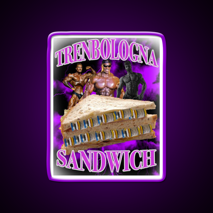 Trenbologna Sandwich Gym Fitness Led Neon Sign Rgb Color