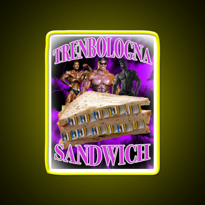 Trenbologna Sandwich Gym Fitness Led Neon Sign Rgb Color
