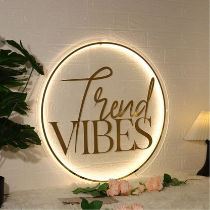 Trend Vibes Acrylic Business Logo Sign - Shineneon