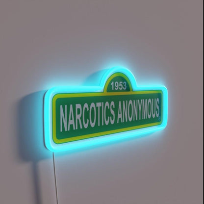 Trendy Pop Culture Parody Narcotics Na Aa Recovery Rgb Led Neon Sign - Shineneon
