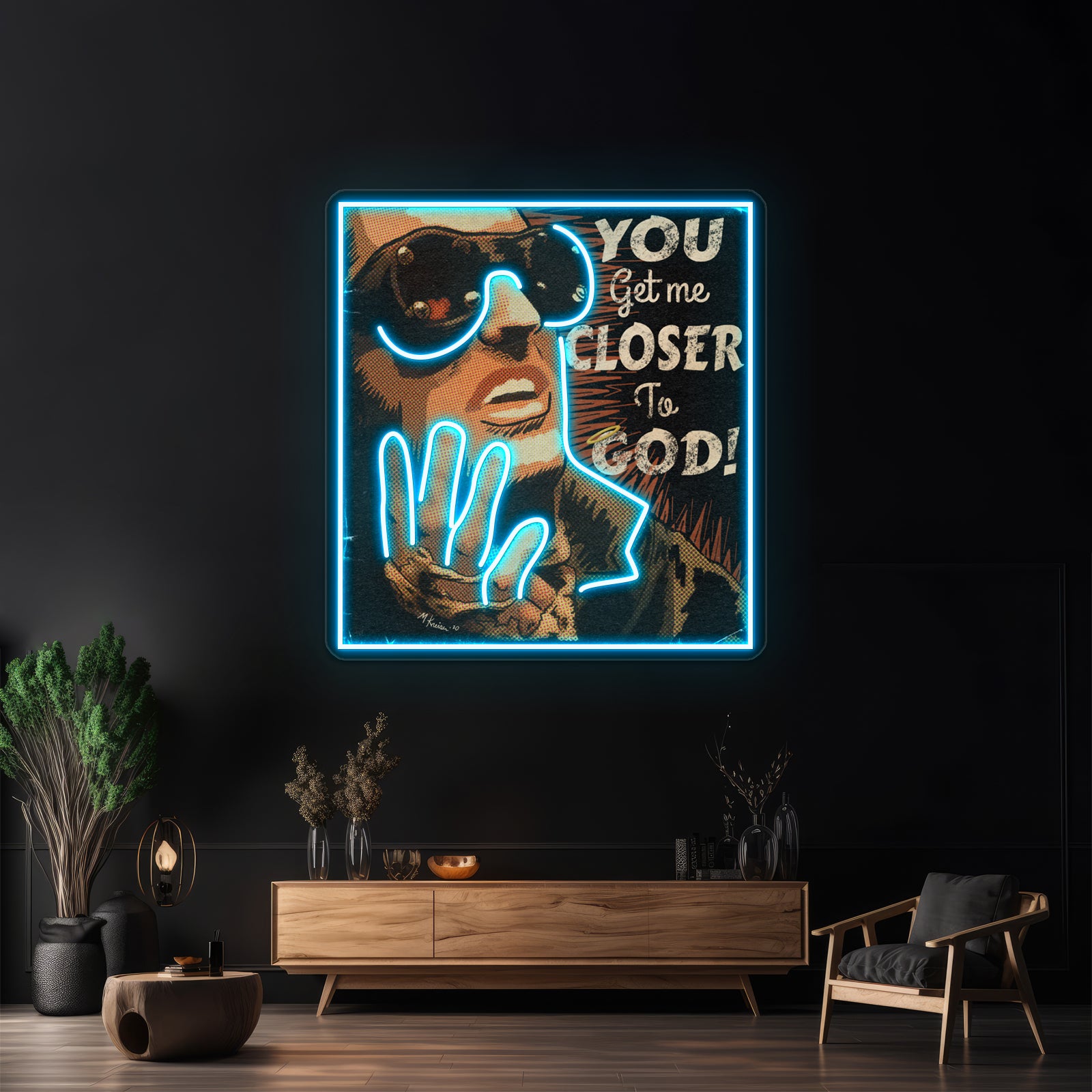 Trent Reznor Nin Closer Parody Pop Artwork Personalized Neon Signs | Shineneon