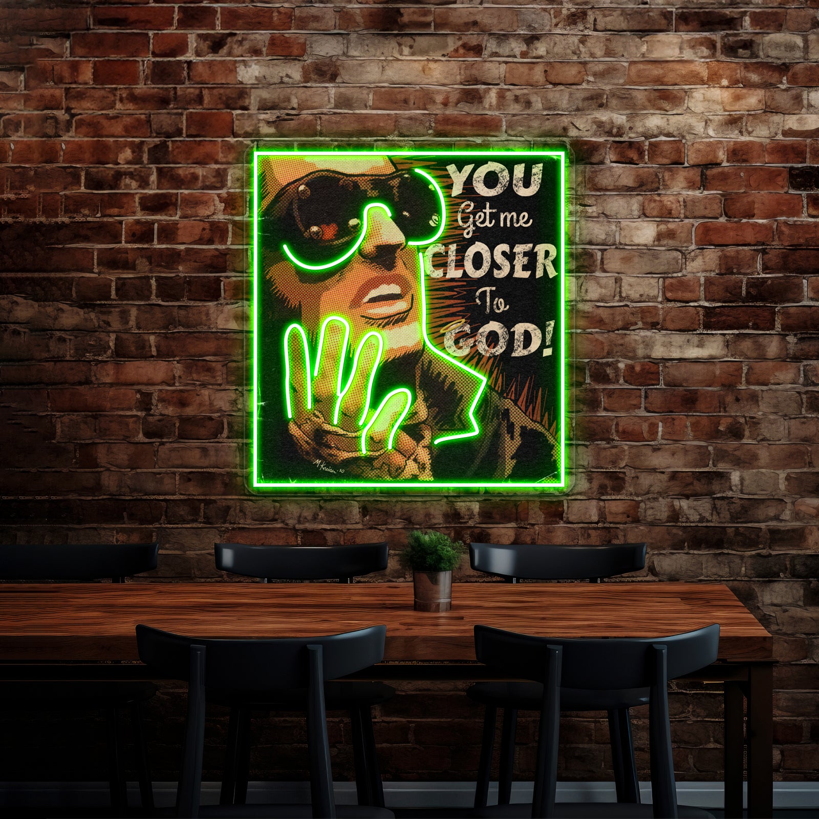 Trent Reznor Nin Closer Parody Pop Artwork Personalized Neon Signs | Shineneon
