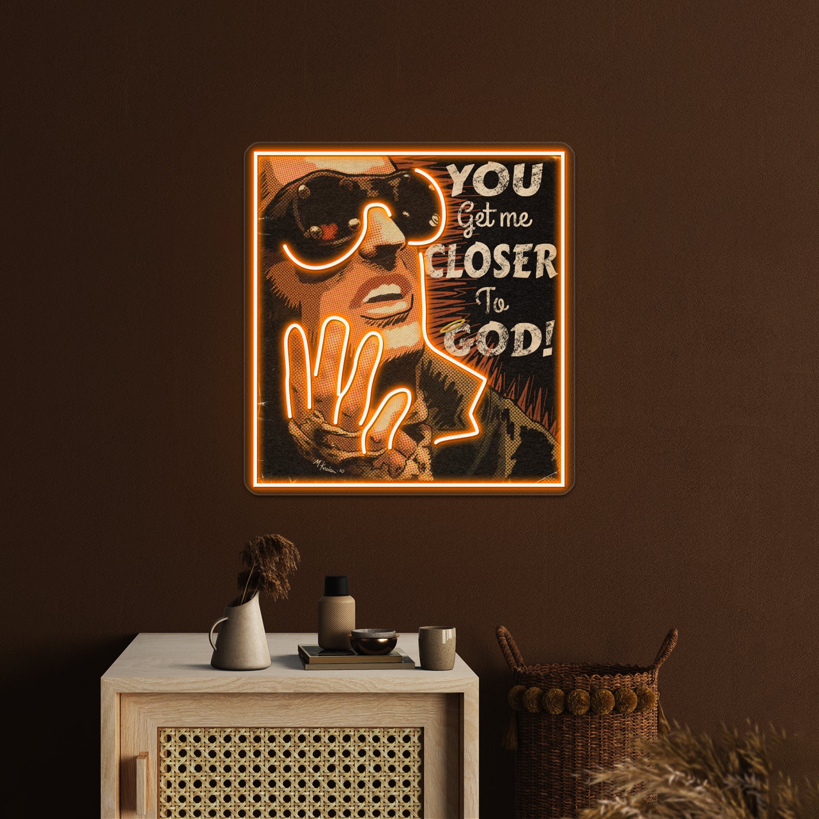 Trent Reznor Nin Closer Parody Pop Artwork Personalized Neon Signs | Shineneon