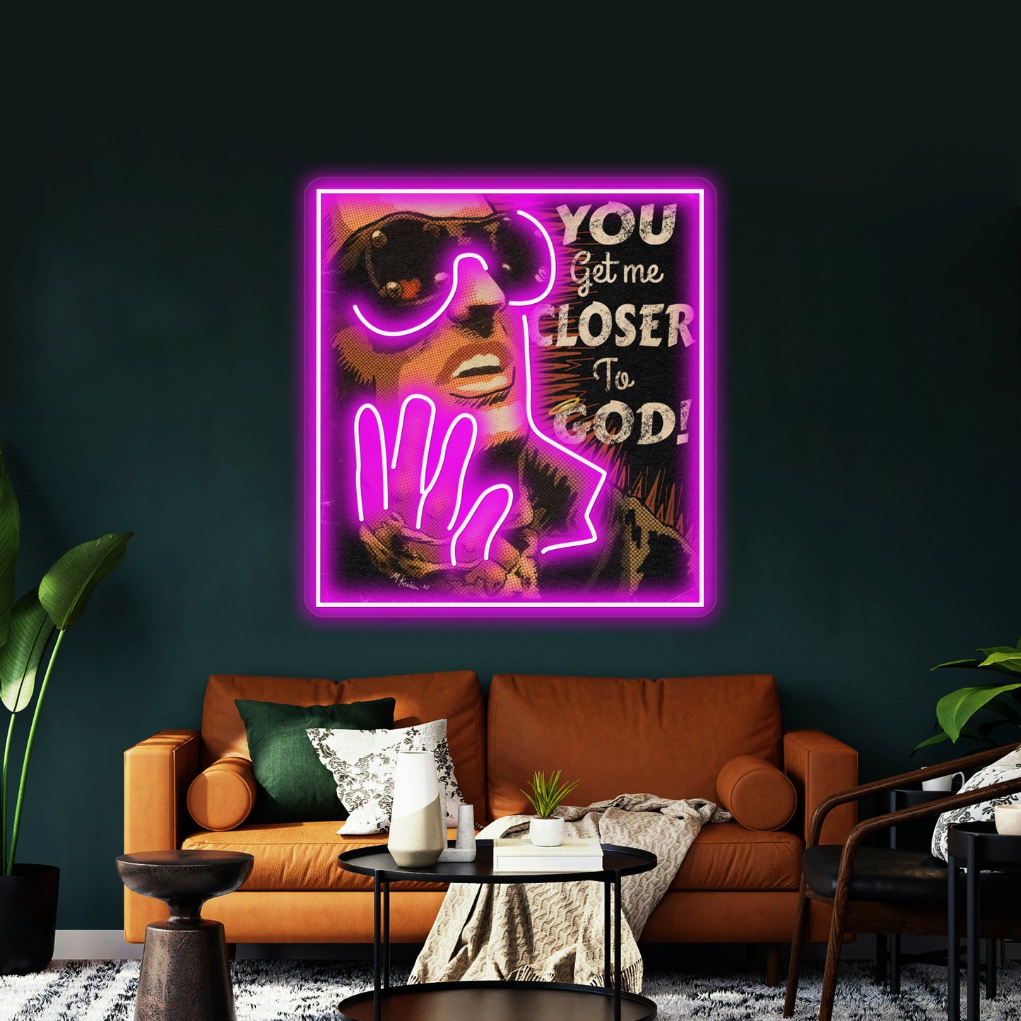 Trent Reznor Nin Closer Parody Pop Artwork Personalized Neon Signs