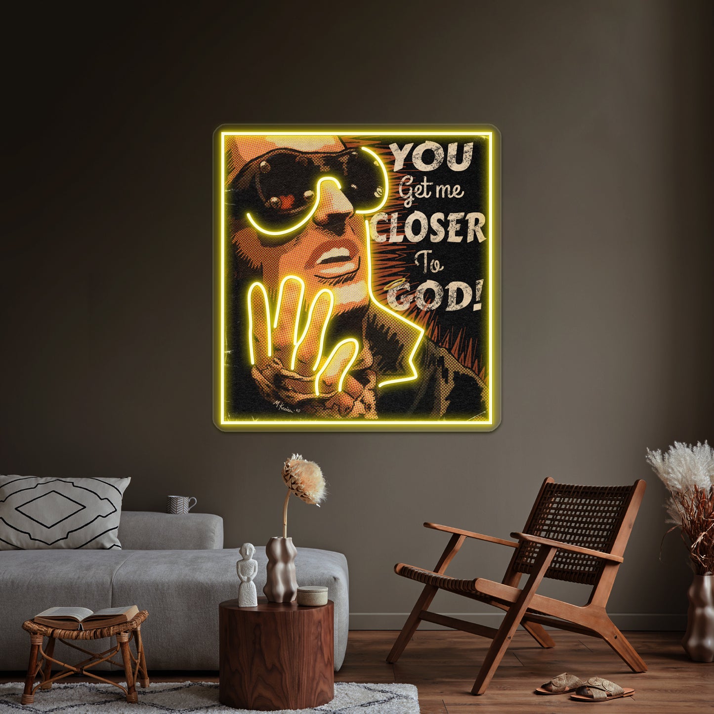 Trent Reznor Nin Closer Parody Pop Artwork Personalized Neon Signs