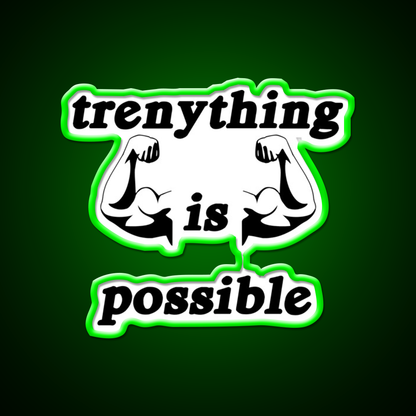 Trenything Is Possible Gym Fitness Led Neon Sign Gym Room Sign Rgb Color