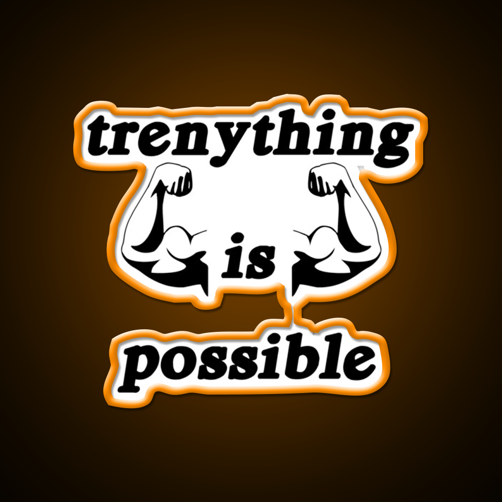 Trenything Is Possible Gym Fitness Led Neon Sign Gym Room Sign Rgb Color