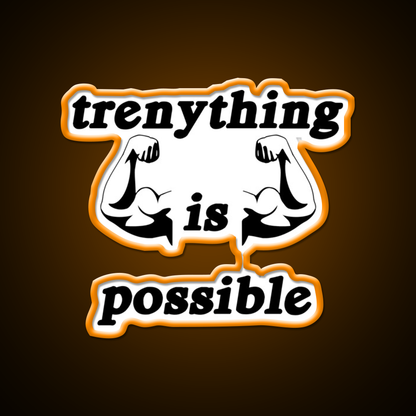 Trenything Is Possible Gym Fitness Led Neon Sign Gym Room Sign Rgb Color