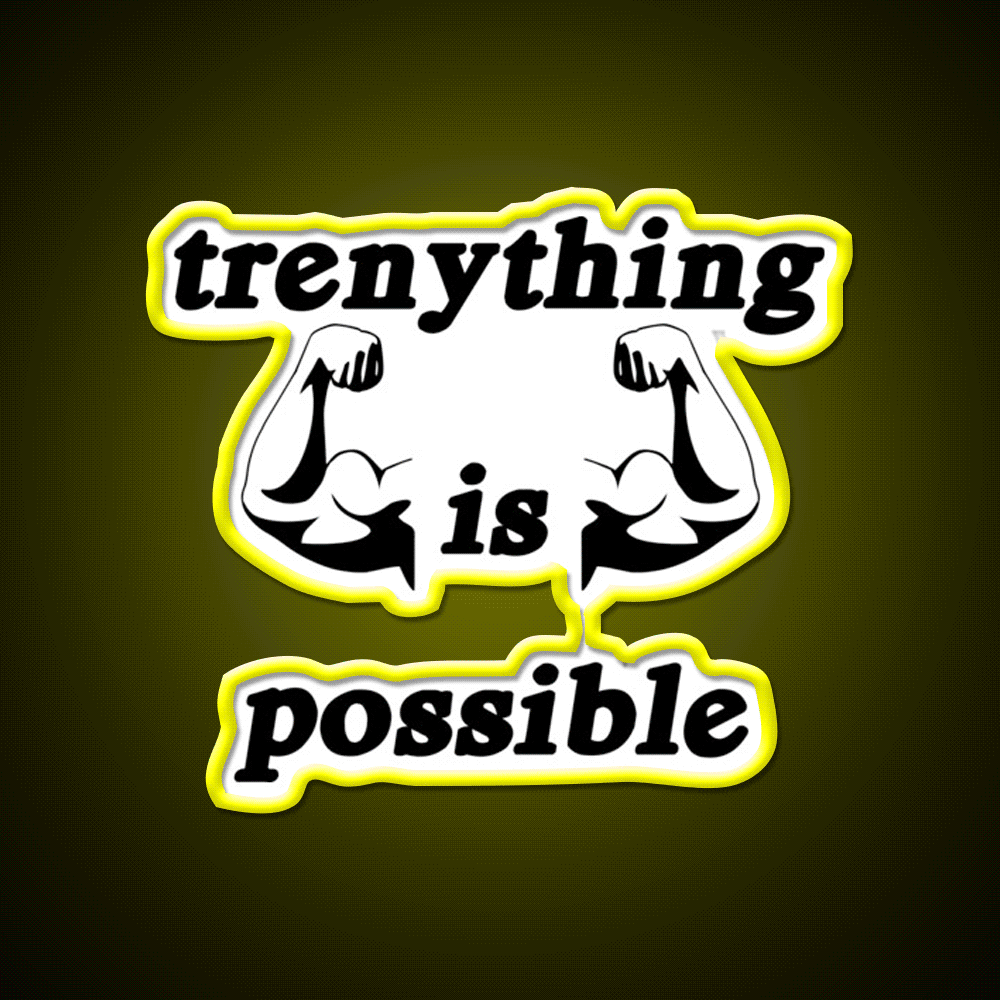 Trenything Is Possible Gym Fitness Led Neon Sign Gym Room Sign Rgb Color