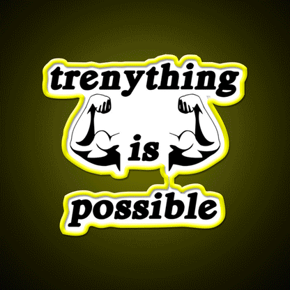 Trenything Is Possible Gym Fitness Led Neon Sign Gym Room Sign Rgb Color