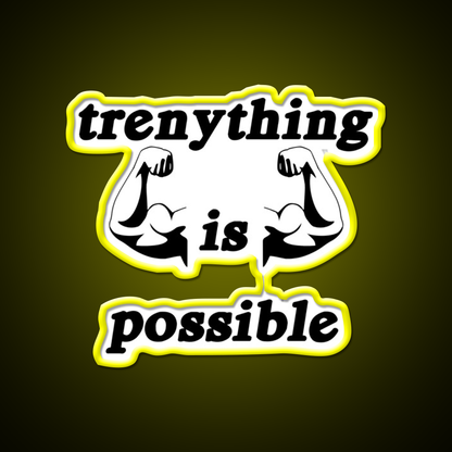 Trenything Is Possible Gym Fitness Led Neon Sign Gym Room Sign Rgb Color