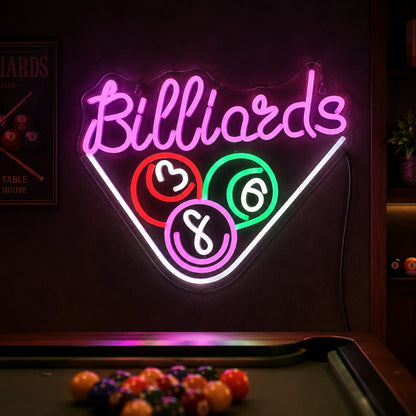Triangle Billiards Rack Neon Sign LED Neon Sign high-converting product image