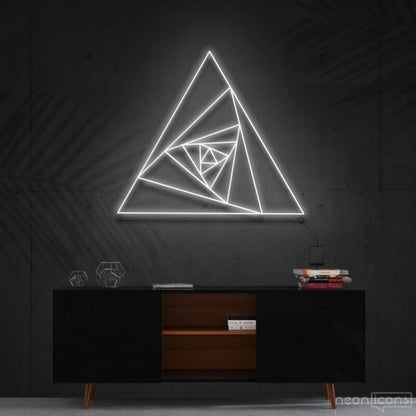 Triangle Shutter Led Neon Sign Fgeometric Art Enthusiasts - Shineneon