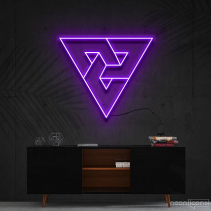 Triangles Led Neon Sign Fmodern And Geometric Decor - Shineneon