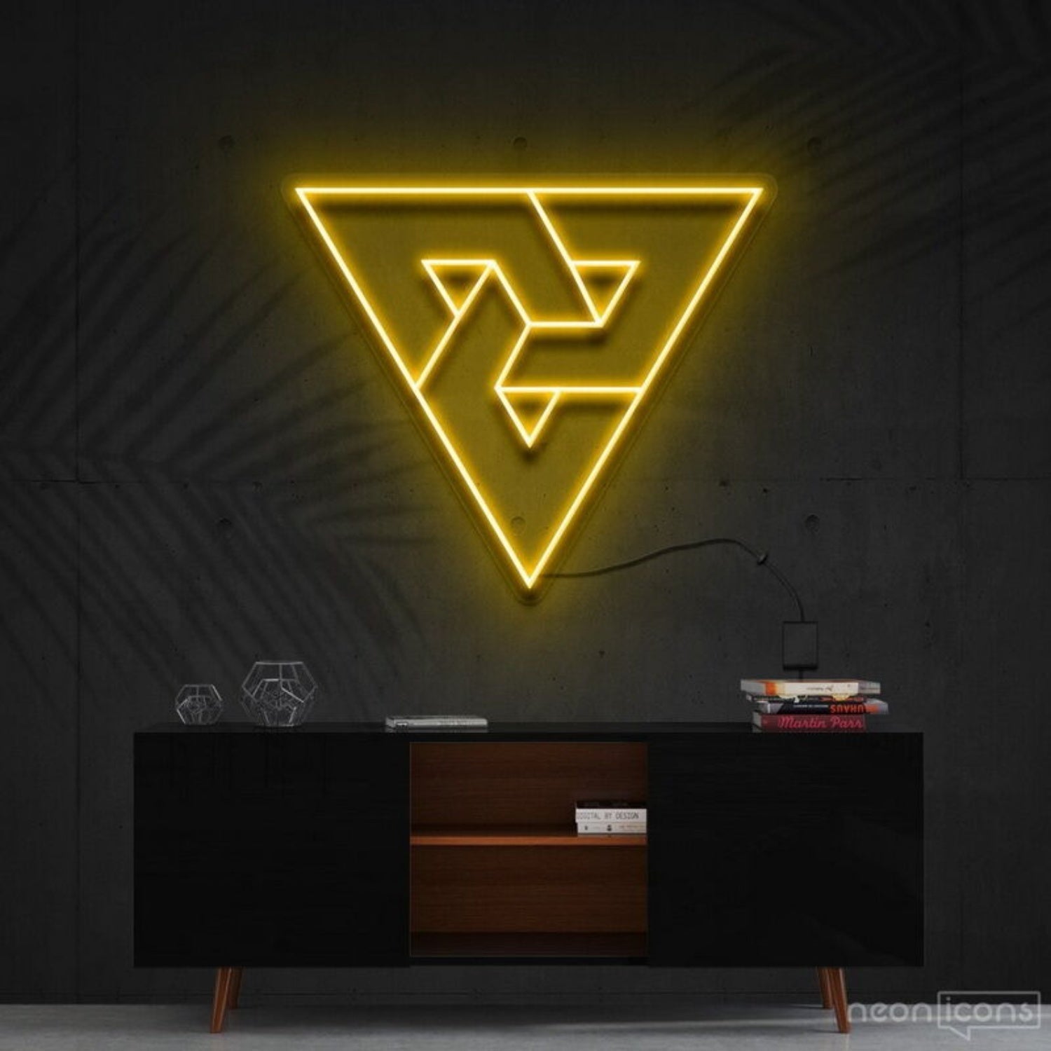 Triangles Led Neon Sign Fmodern And Geometric Decor - Shineneon