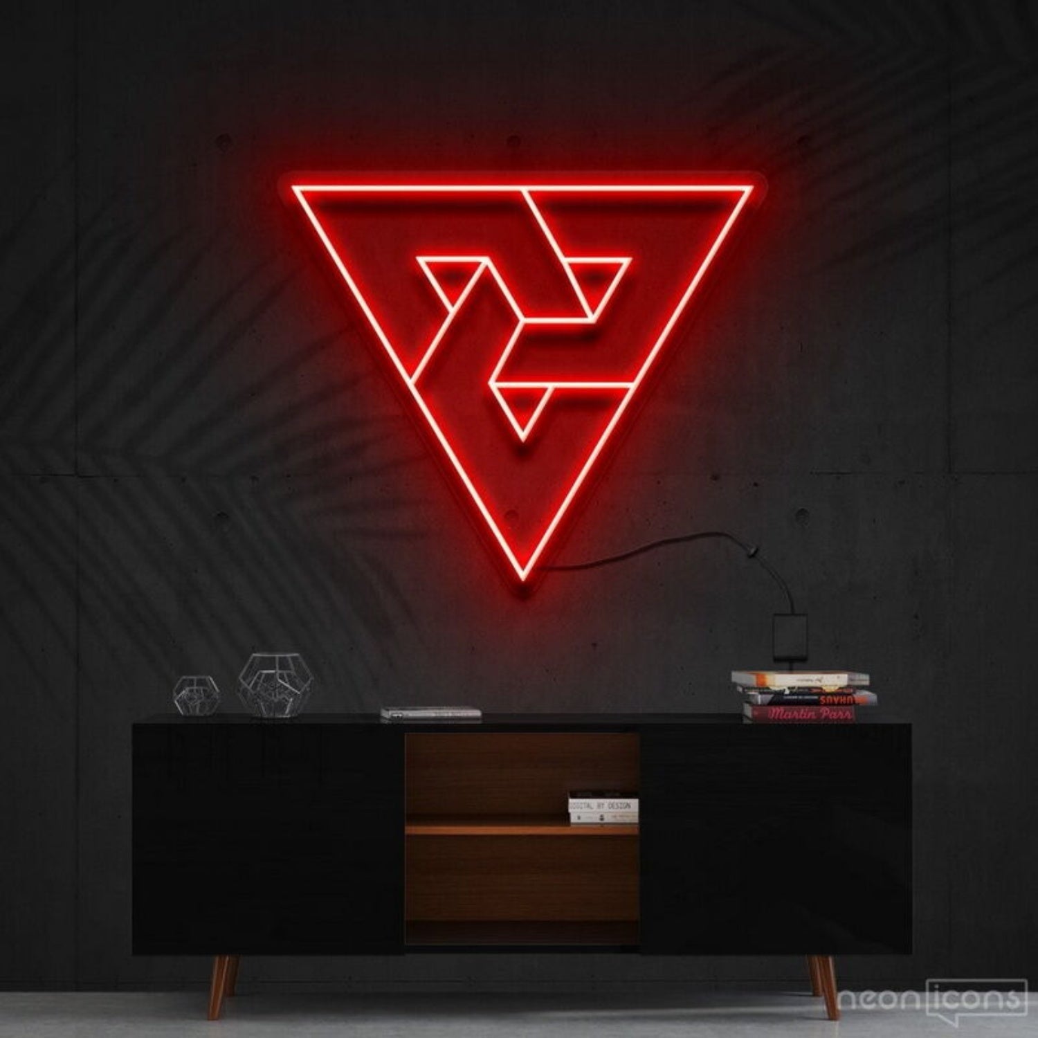 Triangles Led Neon Sign Fmodern And Geometric Decor - Shineneon