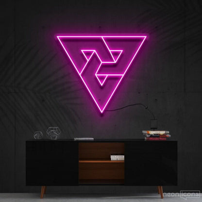 Triangles Led Neon Sign Fmodern And Geometric Decor - Shineneon