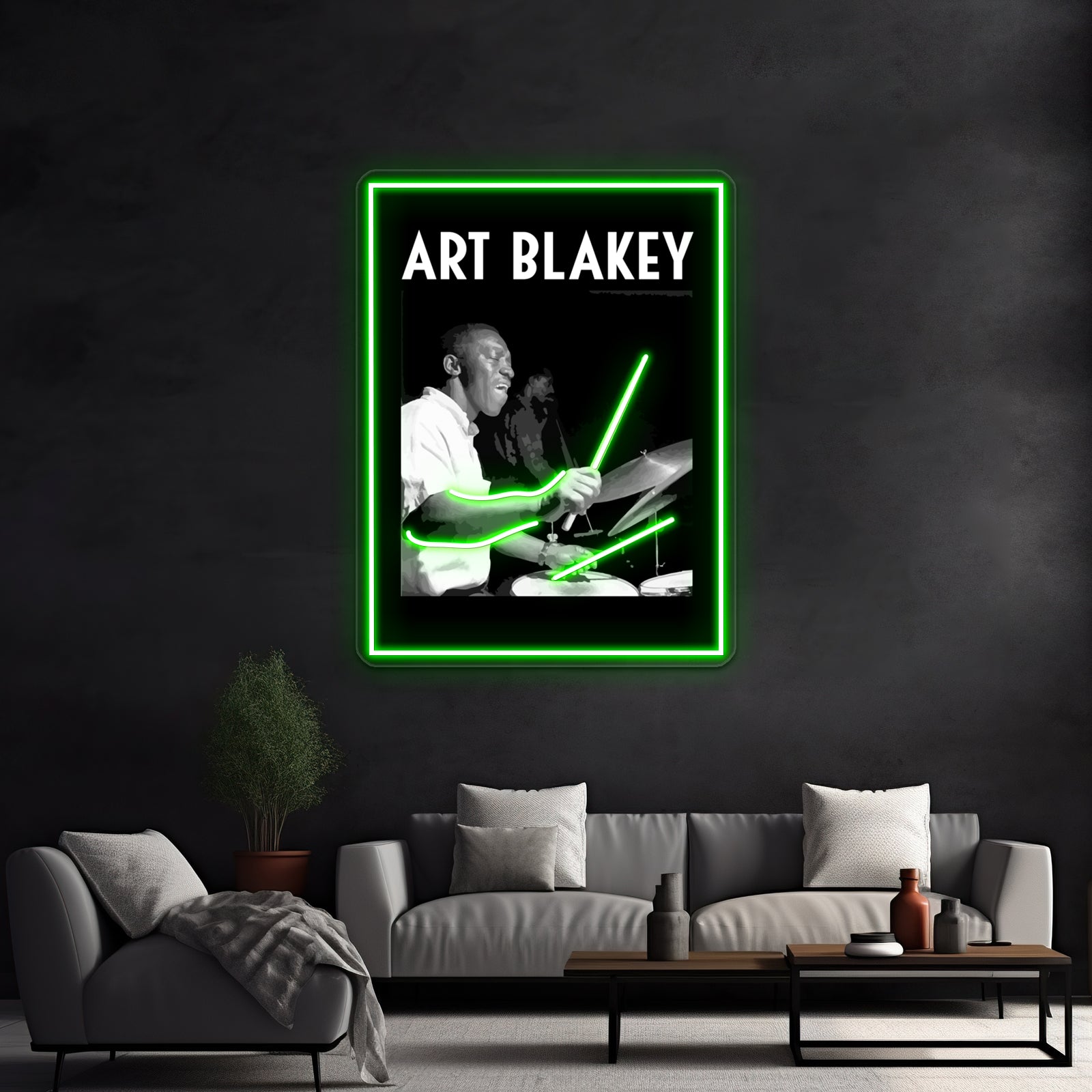 Tribute To Art Blakey Wall Artwork Neon Signs | Shineneon