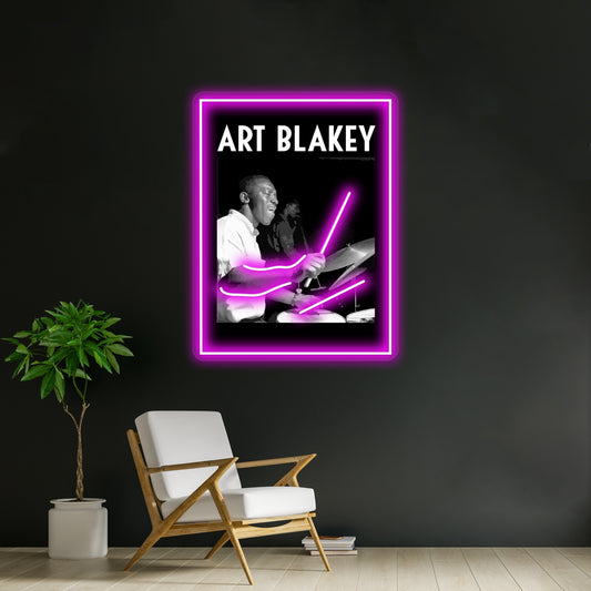 Tribute To Art Blakey Wall Artwork Neon Signs