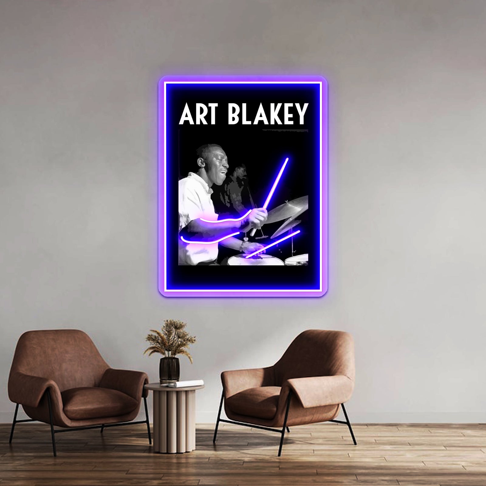 Tribute To Art Blakey Wall Artwork Neon Signs | Shineneon