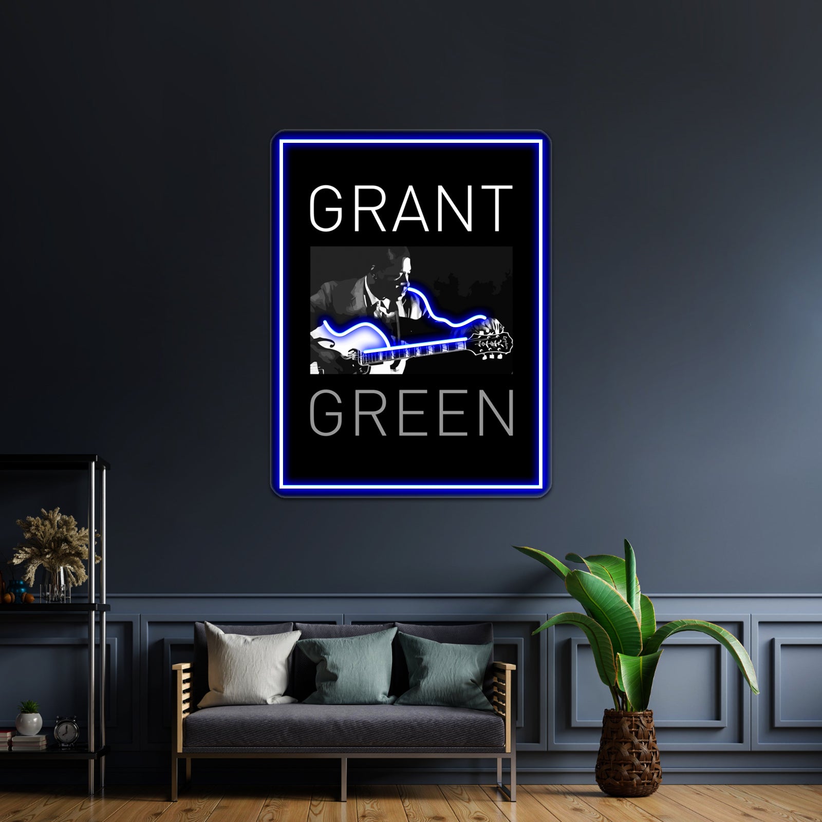Tribute To Grant Green Bw1 Wall Artwork Neon Signs | Shineneon