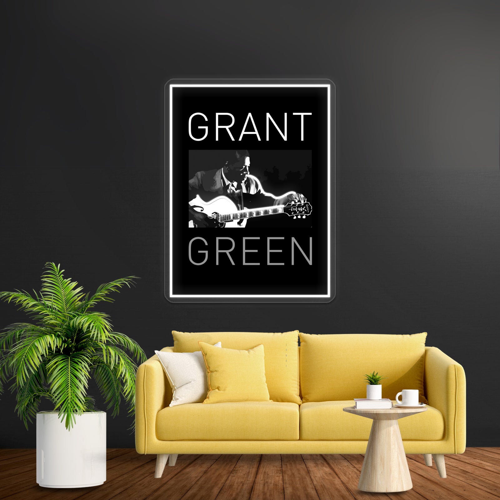 Tribute To Grant Green Bw1 Wall Artwork Neon Signs | Shineneon