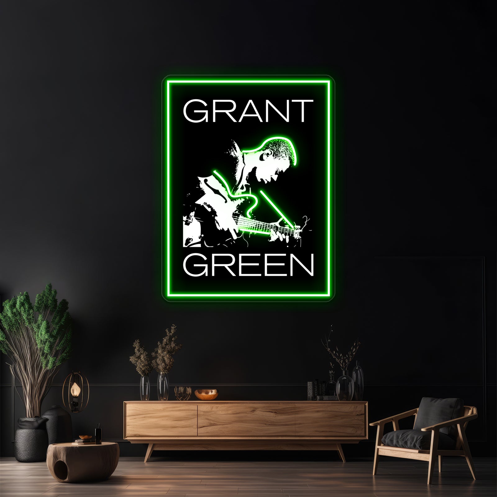 Tribute To Grant Green Bw4 Wall Artwork Neon Signs | Shineneon