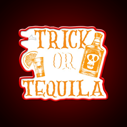 Trick Or Tequila Halloween Party Party Drink Tequila Led Neon Sign Rgb Color - Shineneon