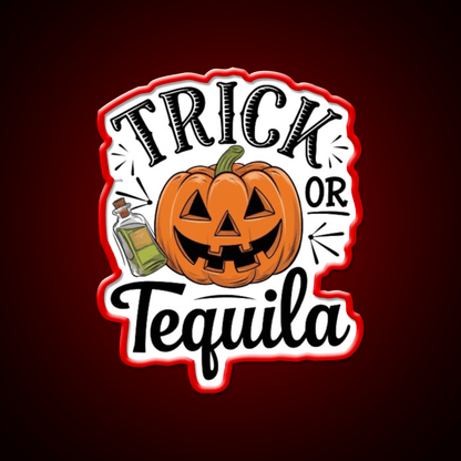 Trick Or Tequila Party Drink Tequila Led Neon Sign Rgb Color - Shineneon