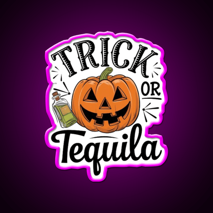 Trick Or Tequila Party Drink Tequila Led Neon Sign Rgb Color - Shineneon