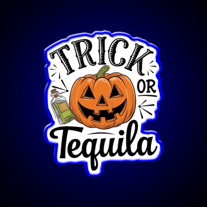Trick Or Tequila Party Drink Tequila Led Neon Sign Rgb Color - Shineneon