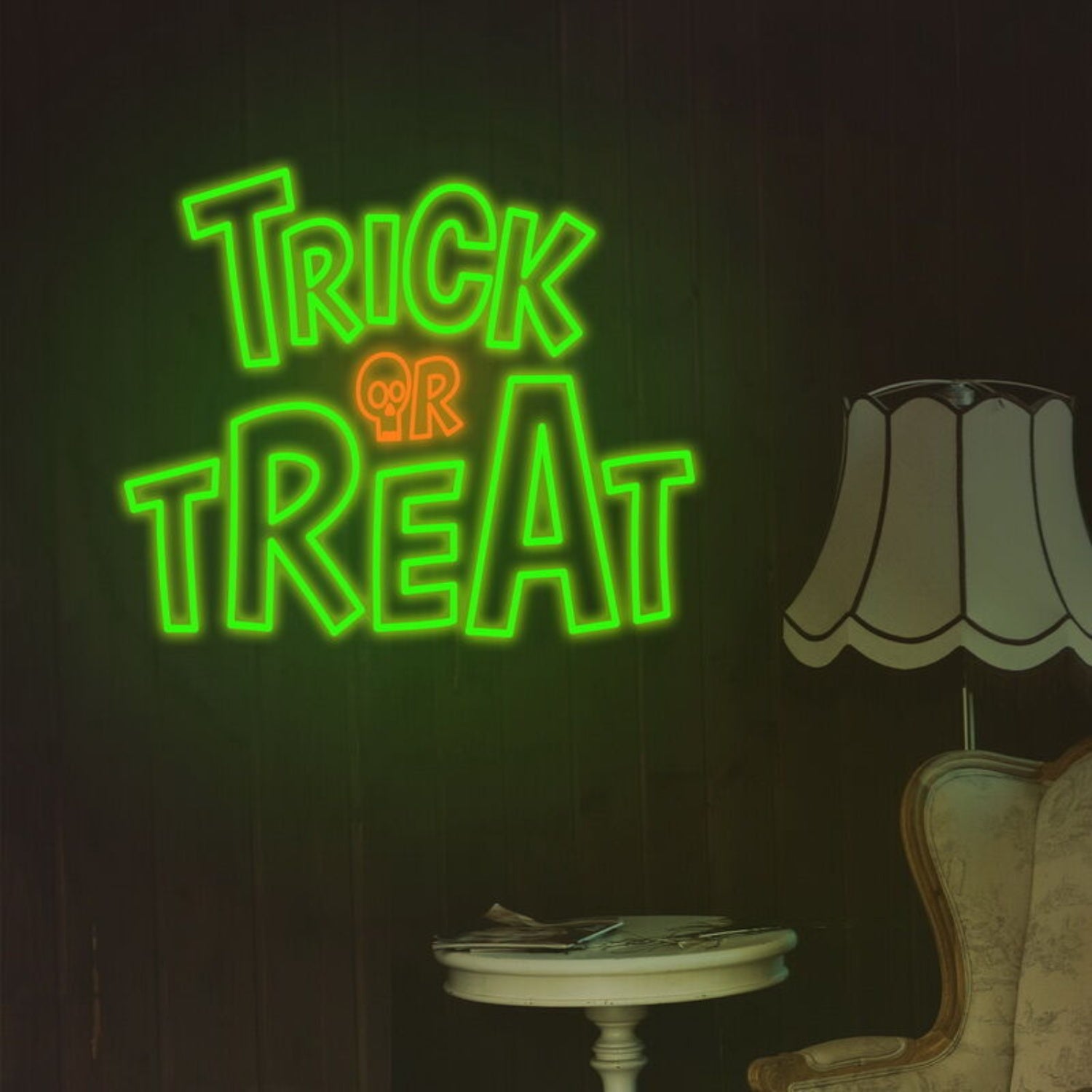 Trick Or Treat Neon Sign Ideal For Halloween Decorations | Shineneon