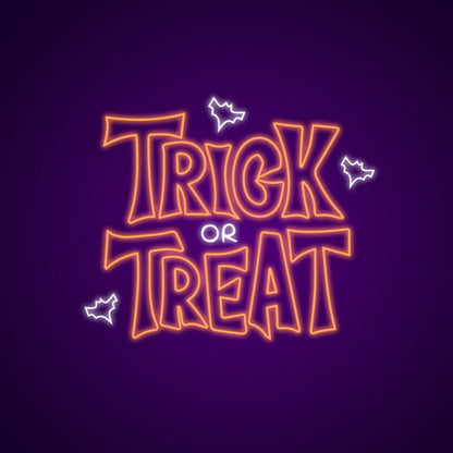 Trick Or Treat Neon Sign Perfect For Halloween Festivities | Shineneon