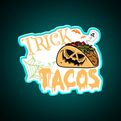 Trick Or Treat Taco Halloween Taco Led Neon Sign Rgb Color - Shineneon