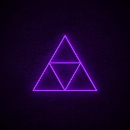 Triforce Led Neon Sign For Gamers And Zelda Fans - Shineneon