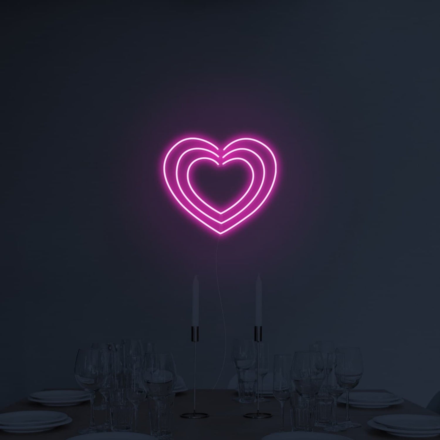 Triple Hearts Led Neon Sign Wall Art | Shineneon