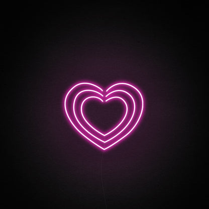 Triple Hearts Led Neon Sign Wall Art | Shineneon