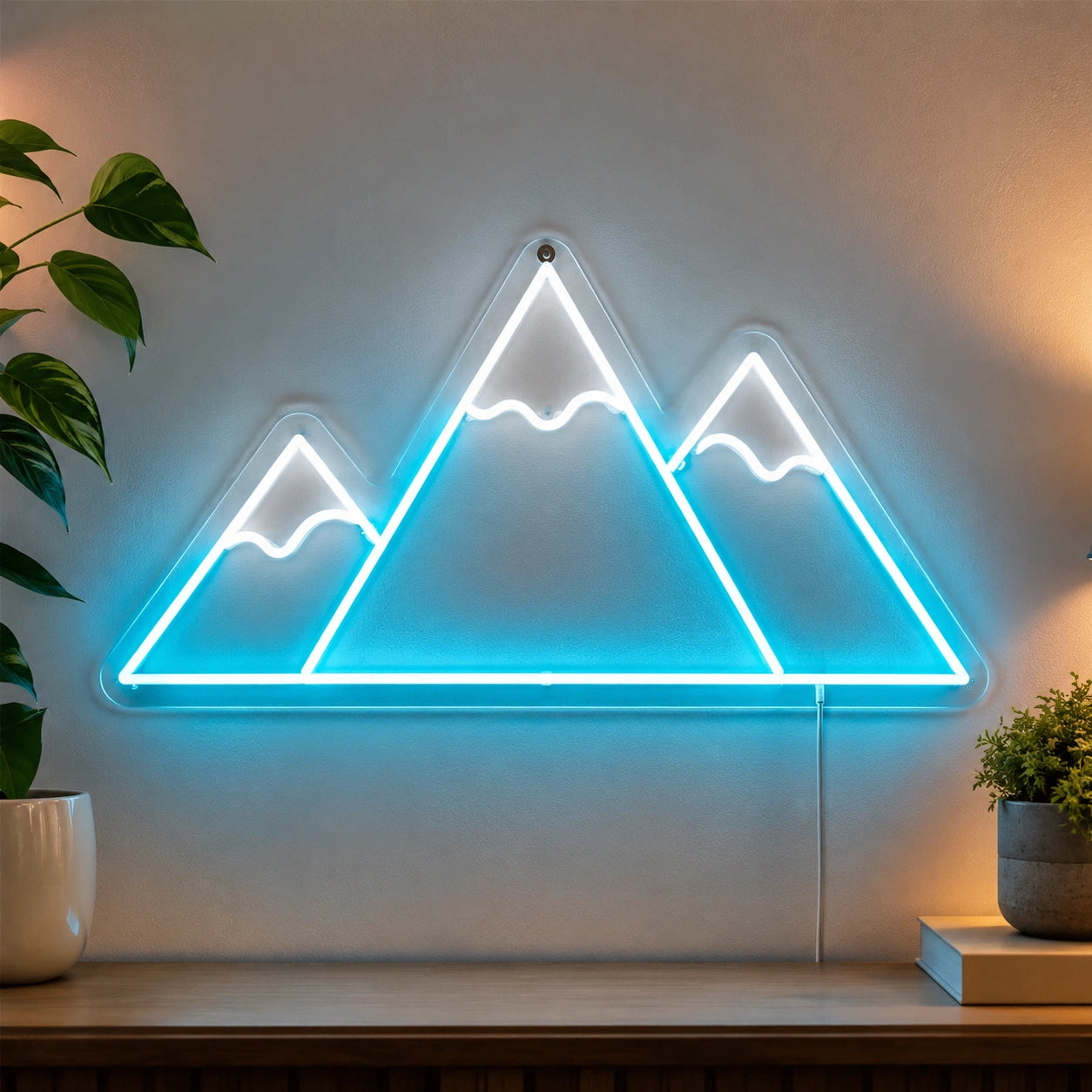Triple Mountain Neon Sign LED Neon Sign high-converting product image