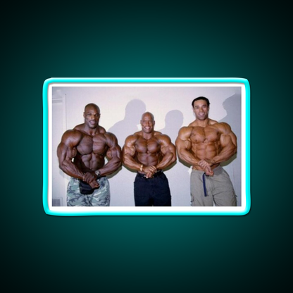 Triple Threat Gym Fitness Led Neon Sign Rgb Color